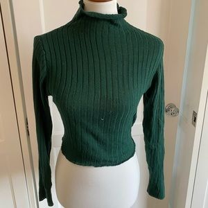 ZAFUL green mockneck sweater